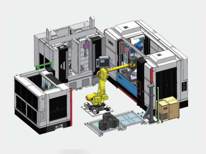 80-132/160-225 機(jī)座車(chē)銑鑽自(zì)動線